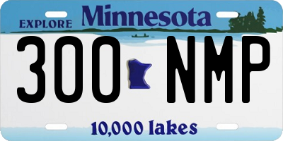 MN license plate 300NMP