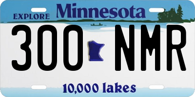 MN license plate 300NMR