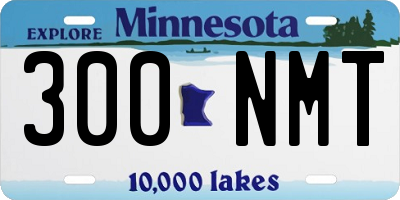 MN license plate 300NMT
