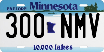 MN license plate 300NMV