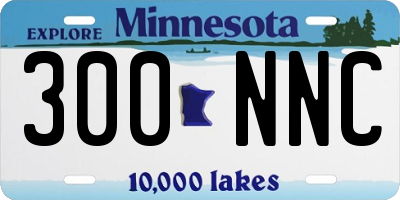MN license plate 300NNC