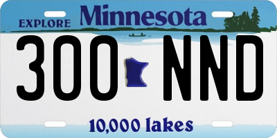 MN license plate 300NND