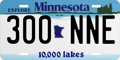 MN license plate 300NNE