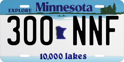 MN license plate 300NNF