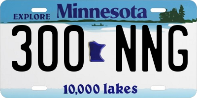 MN license plate 300NNG
