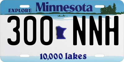 MN license plate 300NNH