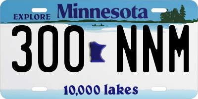 MN license plate 300NNM