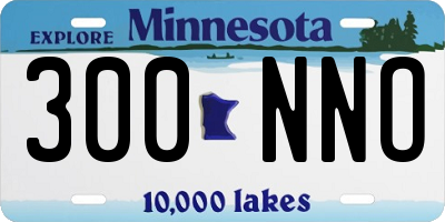 MN license plate 300NNO