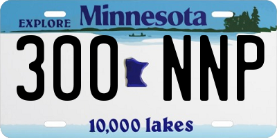 MN license plate 300NNP