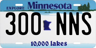 MN license plate 300NNS