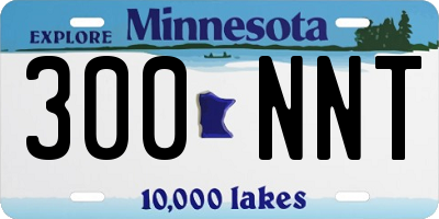 MN license plate 300NNT