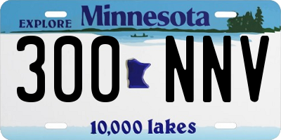 MN license plate 300NNV