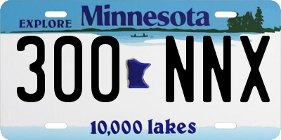 MN license plate 300NNX