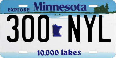MN license plate 300NYL