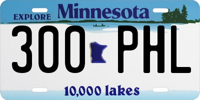 MN license plate 300PHL