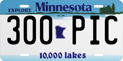 MN license plate 300PIC