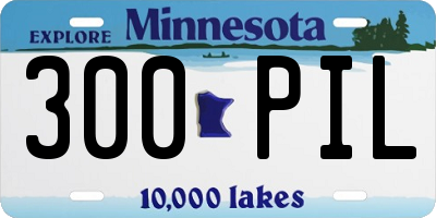 MN license plate 300PIL