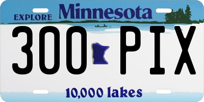MN license plate 300PIX