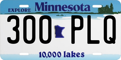 MN license plate 300PLQ