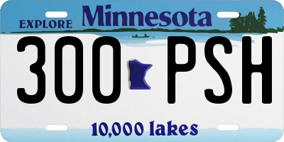 MN license plate 300PSH
