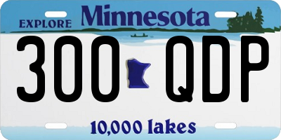 MN license plate 300QDP