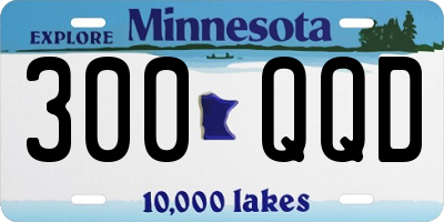 MN license plate 300QQD