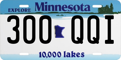 MN license plate 300QQI