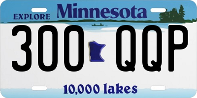 MN license plate 300QQP