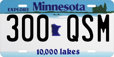 MN license plate 300QSM