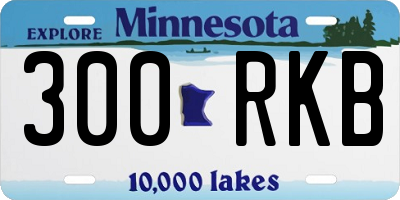 MN license plate 300RKB