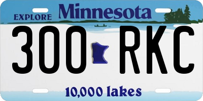 MN license plate 300RKC