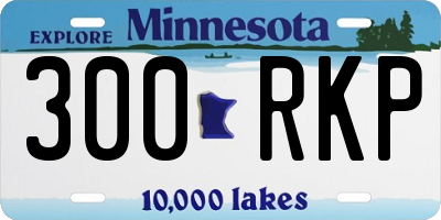MN license plate 300RKP