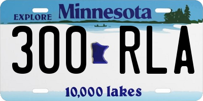 MN license plate 300RLA