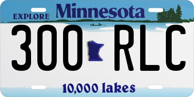 MN license plate 300RLC
