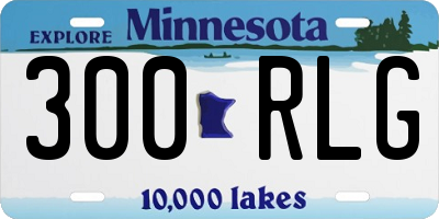 MN license plate 300RLG