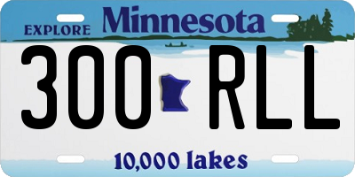 MN license plate 300RLL
