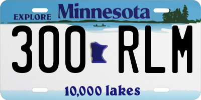 MN license plate 300RLM