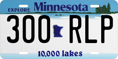 MN license plate 300RLP