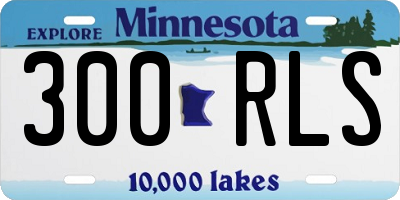 MN license plate 300RLS