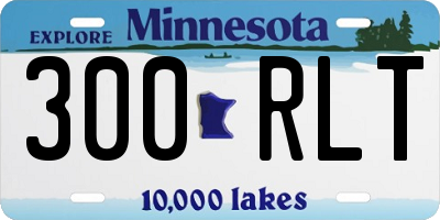 MN license plate 300RLT