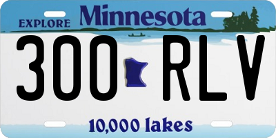 MN license plate 300RLV