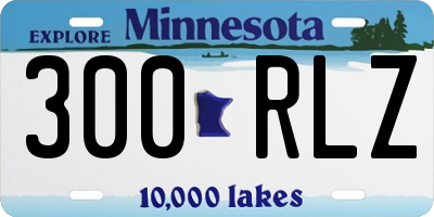 MN license plate 300RLZ