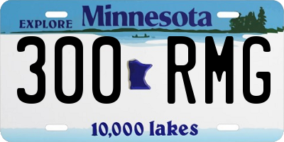 MN license plate 300RMG