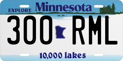 MN license plate 300RML