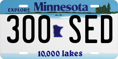MN license plate 300SED