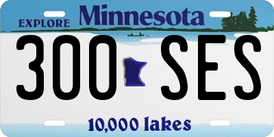 MN license plate 300SES