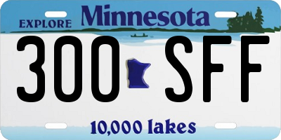 MN license plate 300SFF