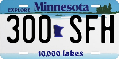 MN license plate 300SFH