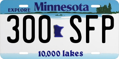 MN license plate 300SFP