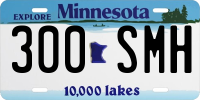 MN license plate 300SMH